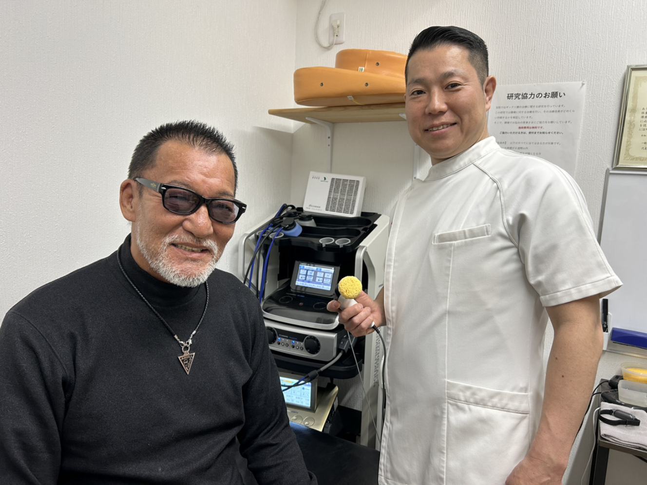 蝶野正洋×羽田野龍丈の並ぶ写真